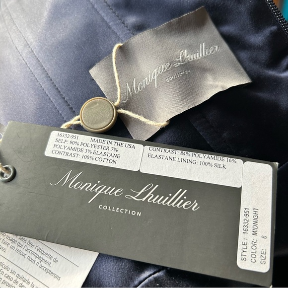 Monique Lhuillier Collection Sleeveless Midnight Dress - Picture 13 of 15